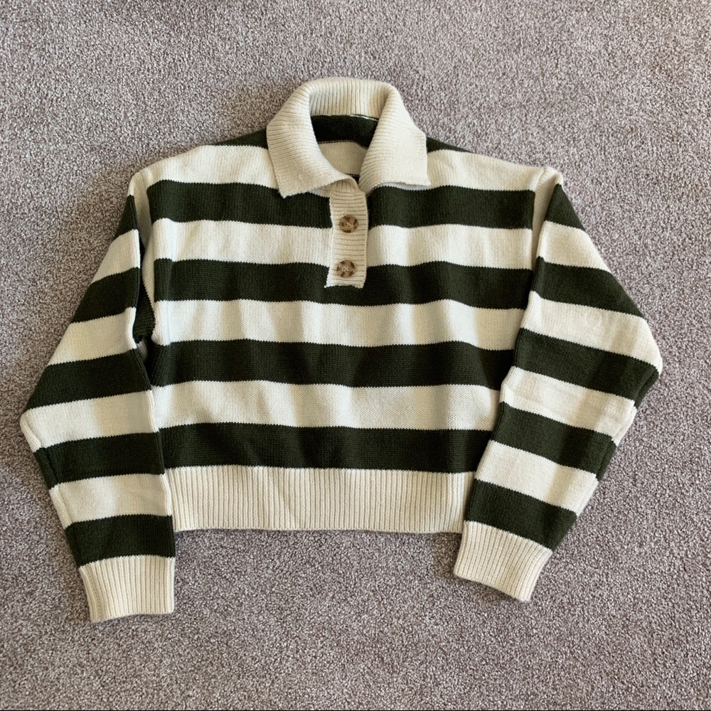 COPY - J.ING Cropped striped sweater